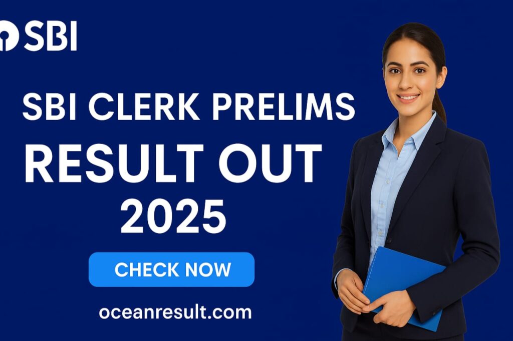 SBI Clerk Prelims Result 2025