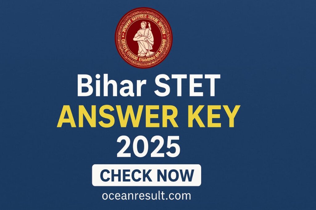 Bihar STET Answer Key 2025