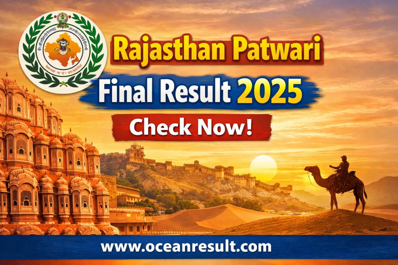 Rajasthan RSSB Patwari Final Result 2025